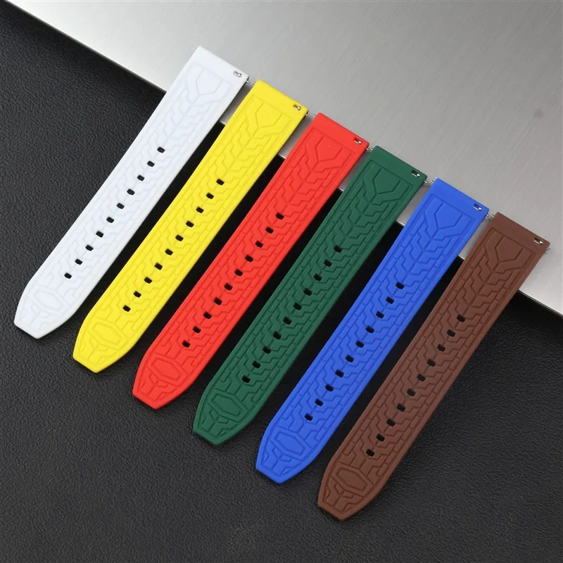 Dual Color Design Quick Release Fashion Style Watch Strap 20mm 22mm 24mm Watch Bands for Men Women