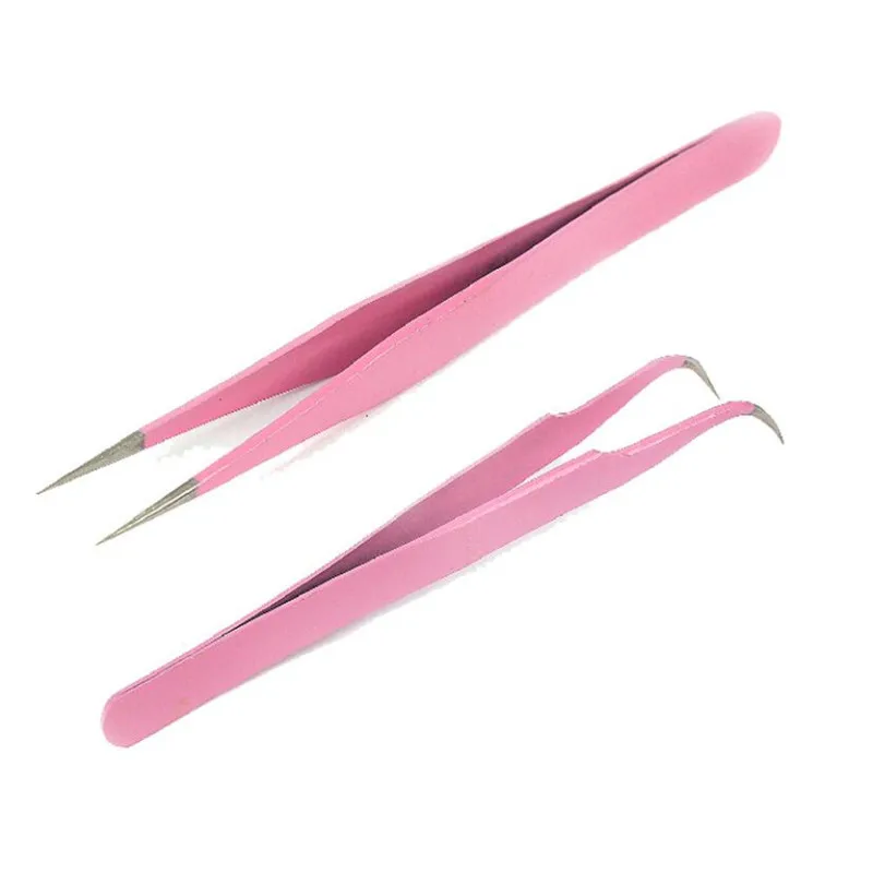 1PC Anti-static Elbow and Straight Stainless Steel Tweezers for Kitchen Bakeware Decoration Cake Mold Sugarcraft Tool