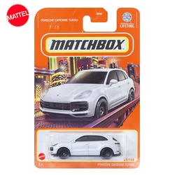 Mattel-coche Matchbox Original para niños, vehículo de juguete de colección, fundido a presión, Nouveu, Porsche Cayenne Turbo, regalo de cumpleaños, 1/64