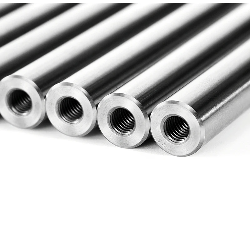 2 pcs 16mm linear shaft 350 mm long with two ends of M6 thread hole depth of 25mm Chromed Harden Rod Linear Motion Shaft