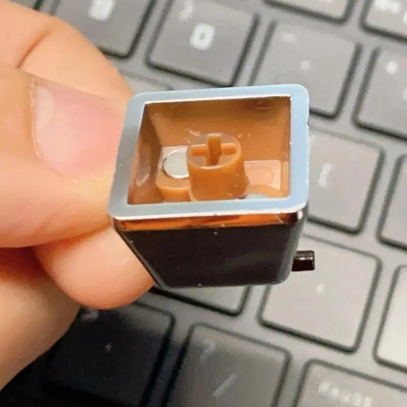 652F Artisanal Stainless Steel Keycap 3D Vinyls Record Keycap for Keyboards Customization