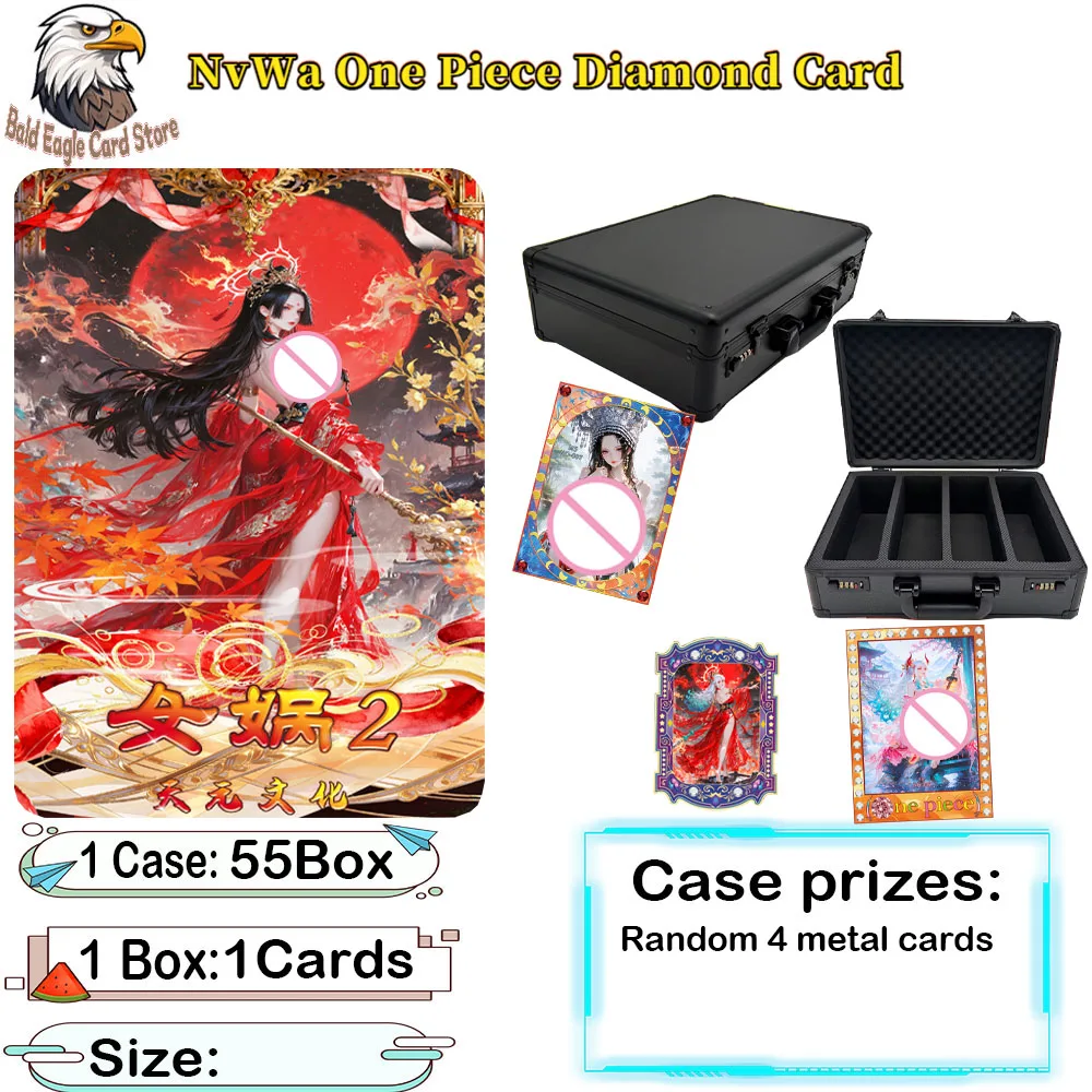 

Latest TianYuan Culture NvWa One Piece Metal Collection Card Vol.2 Anime Character Rare Limited Edition Metal Diamond Blind Box