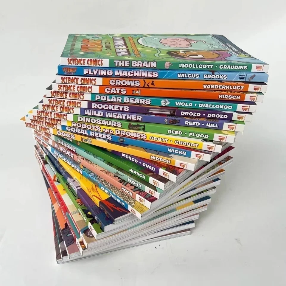 28 Books/Set Science Comics Children's Exploration Cognitive