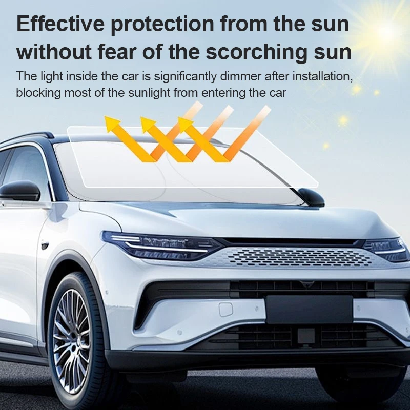 لتويوتا C-HR GR Sport AX20 2023 2024 2025 MK2 سيارة الشمس حماية المضادة للأشعة فوق البنفسجية الصلب حلقة الزجاج الأمامي ظلة الملحقات