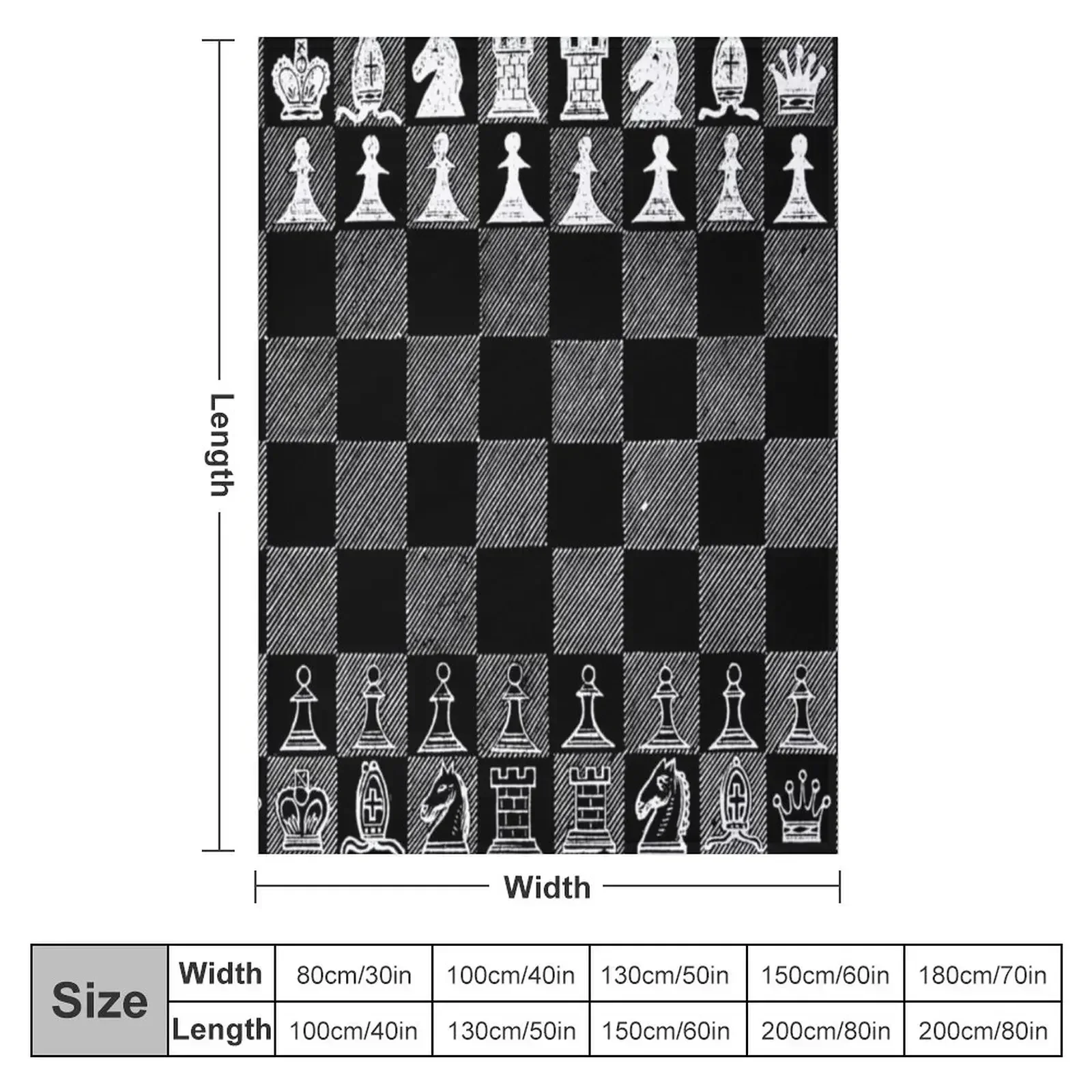 Chess Fan, Chess Player, Grand Master of Chess - White Throw Blanket Sleeping Bag Soft Beds Blankets