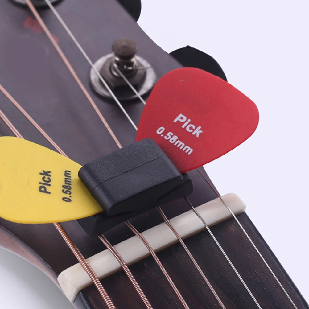 

10 Pcs Guitar Plectrum Holder Acoustic Accessories Picks Stands Air Outlet Strap Attachment