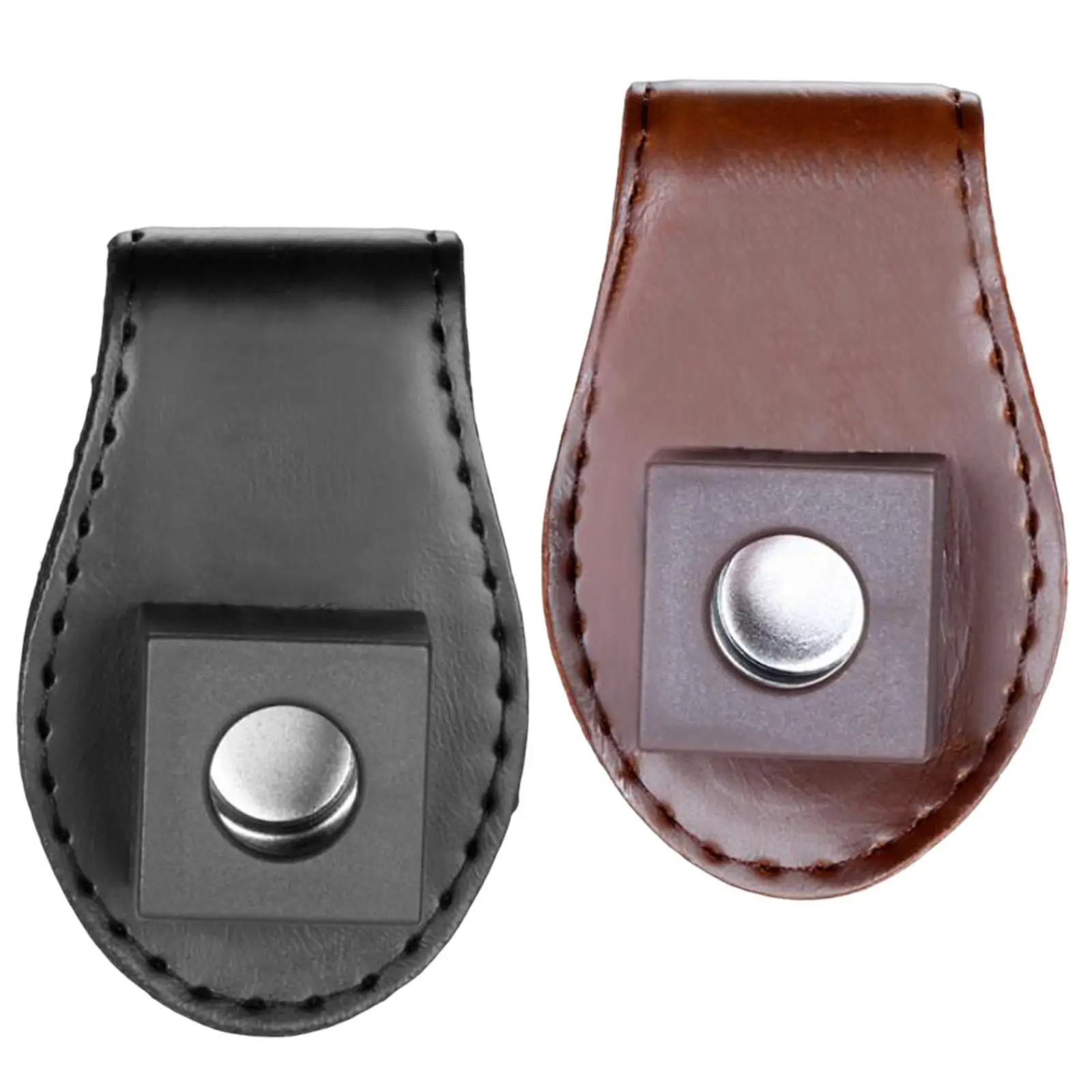 

Кожаный футляр для мела для бильярда с зажимом, портативный держатель для мела для кия, легкий ящик для мела для снукера для игровой комнаты