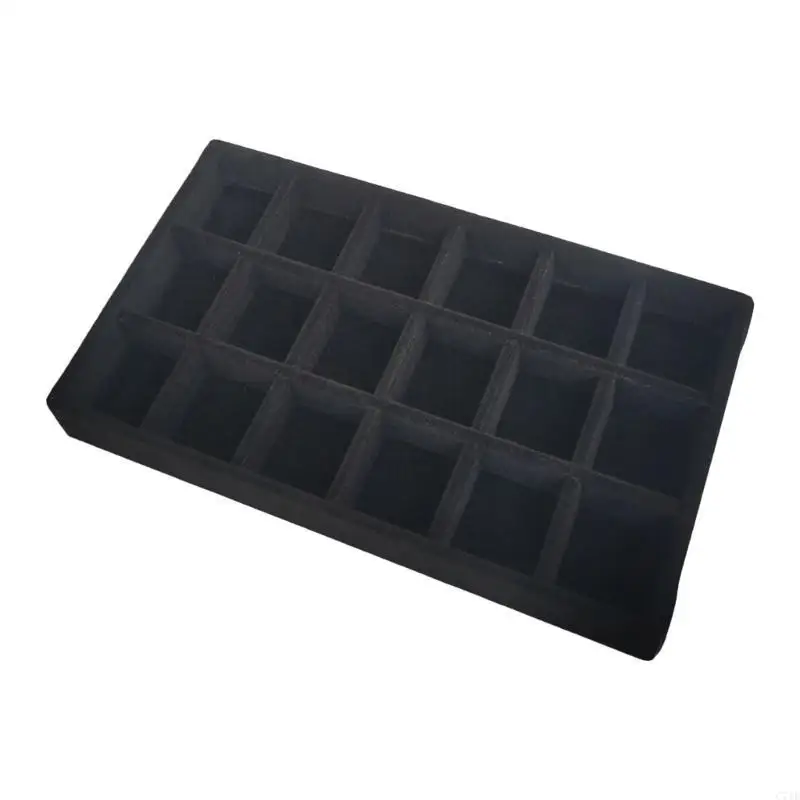  Fabric Pendant Display Tray Stackable Jewelry Organizers Display Accessory