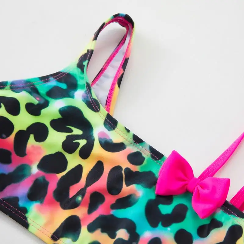 Descendants Gilrs Bow Bikini Set Trendy Two-Piece Swimsuits for Summer Stylish Beachwear Pool Fashion Bathing Suits