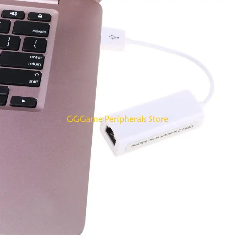 

U55B 300 Мбит/с USB 2.0 Тип C к RJ45 Gigabit Ethernet LAN Сетевой адаптер Ethernet Совместимый для Ноутбук Черный