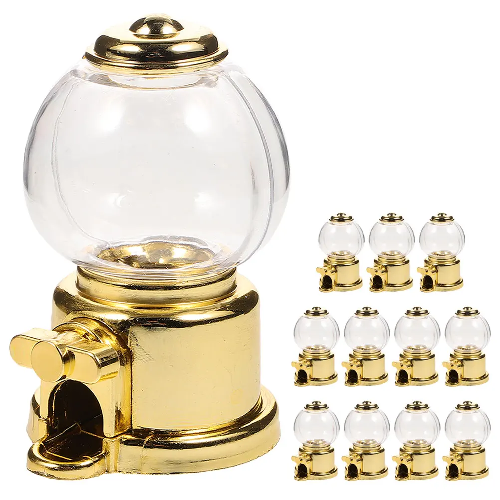 

Mini Gumball Machine Dispenser Wedding Compact Snack Container Fun Toy Bright Design Home Office Use