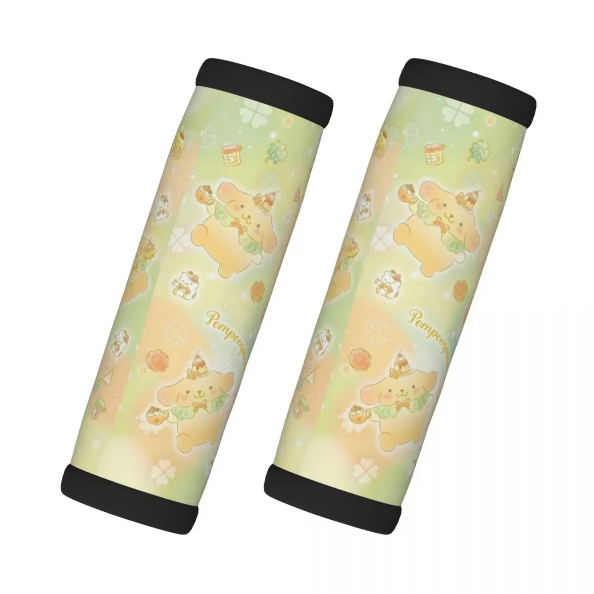 

Custom Cartoon Anime Pom Pom Purin Luggage Handles Wrap Grips 2 Pcs Handle Grip For Travel Bag Luggage Suitcase Airplane Soft