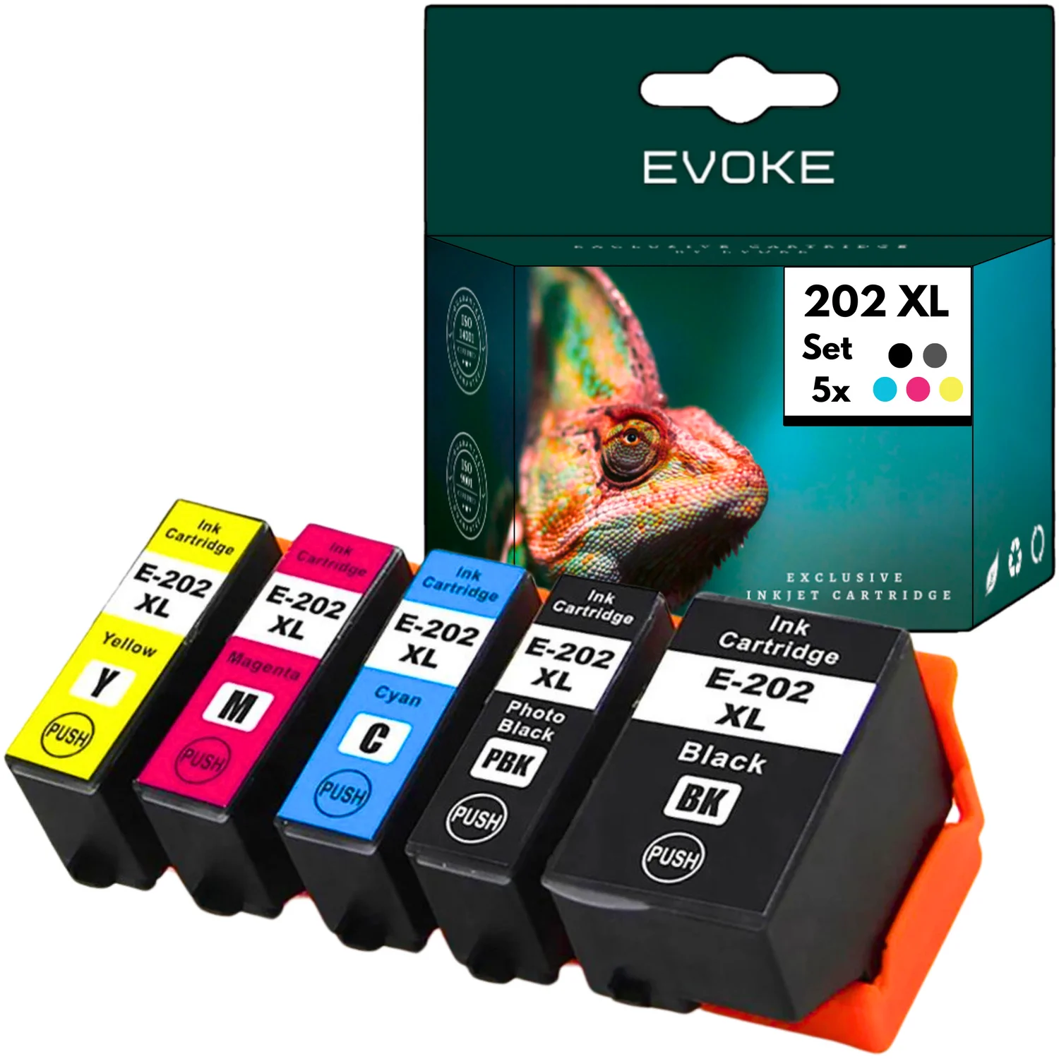 5x Epson 202 Xl Printer Inkt | Vijf Kleuren Set | C13t02g74010
