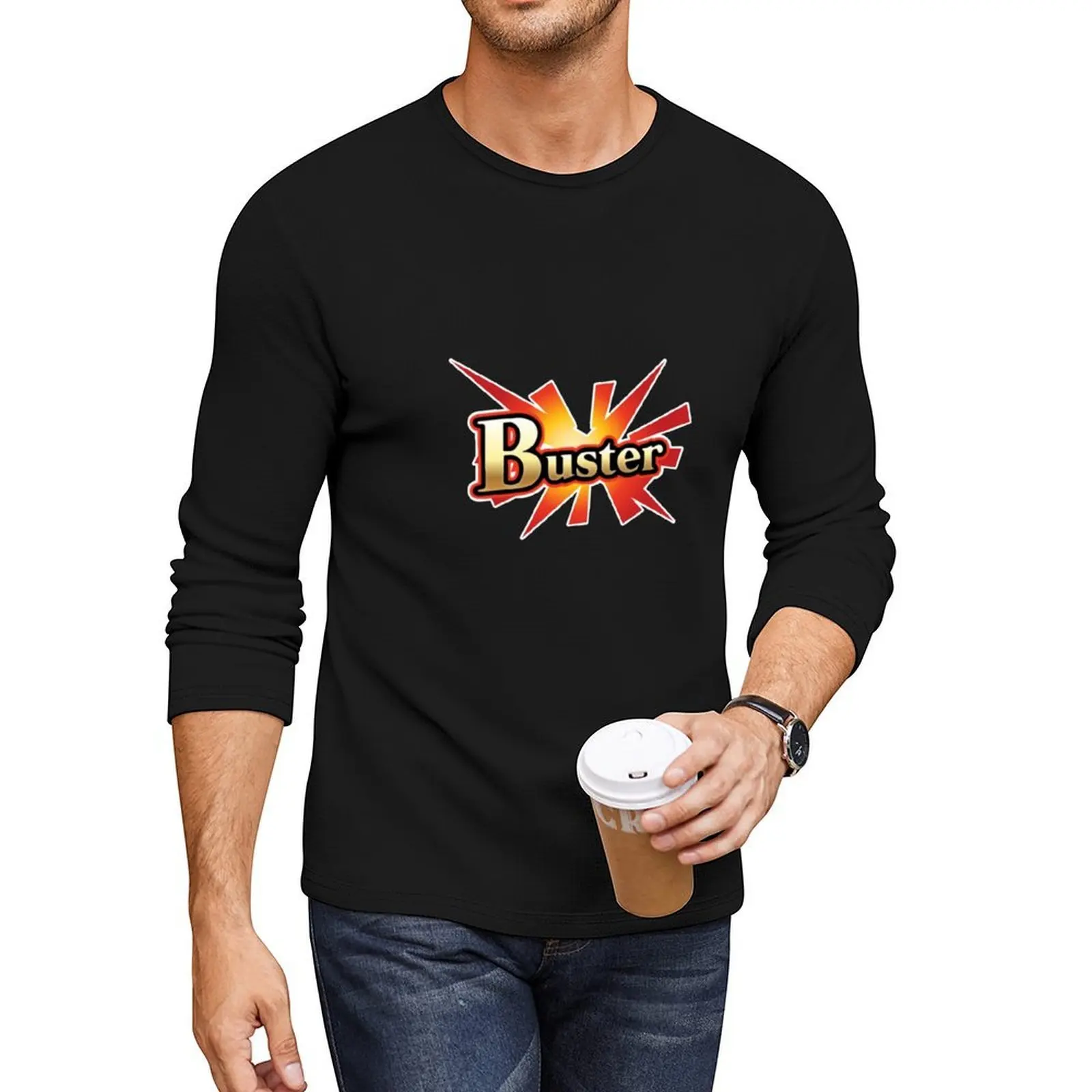 

FGO Buster Card Shirt Long T-Shirt custom t shirt anime clothes funny t shirts sports fan t-shirts Men's t shirts