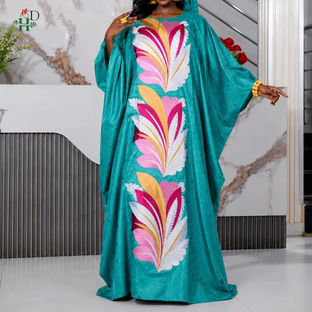 Vestidos H&D en liquidación, vestidos africanos para mujer, Boubou de Nigeria, bordado original, Bazin Riche, vestido turco para boda