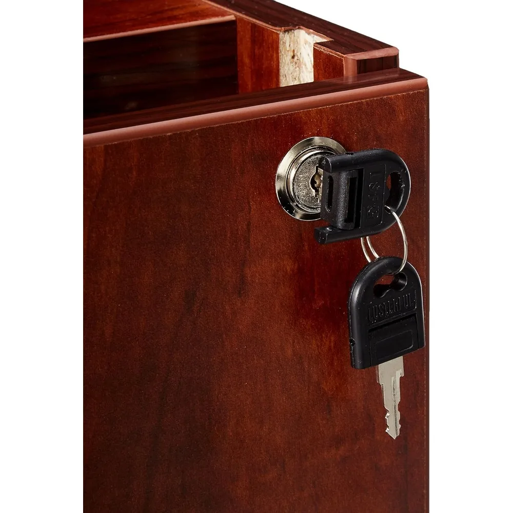 Series Free Standing Fixed Pedestals, Cherry