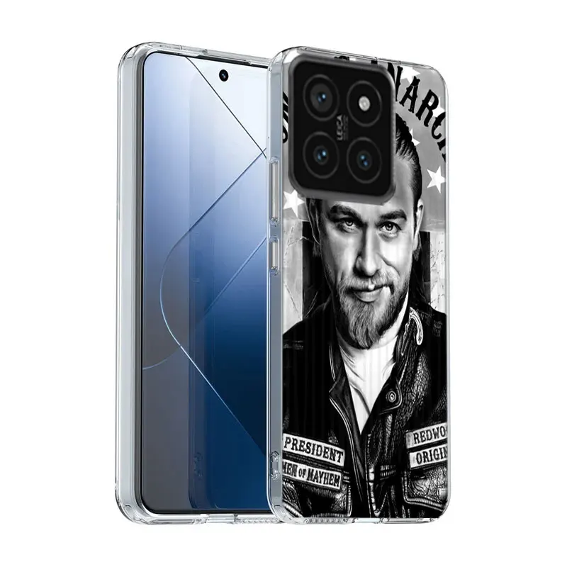 American TV Sons of Anarchy Clear Phone Case For Xiaomi Mi 13 12 12T 11 11T 10 10T Pro 11i 9 9T 8 Lite CC9E A3 A2 TPU Pattern So