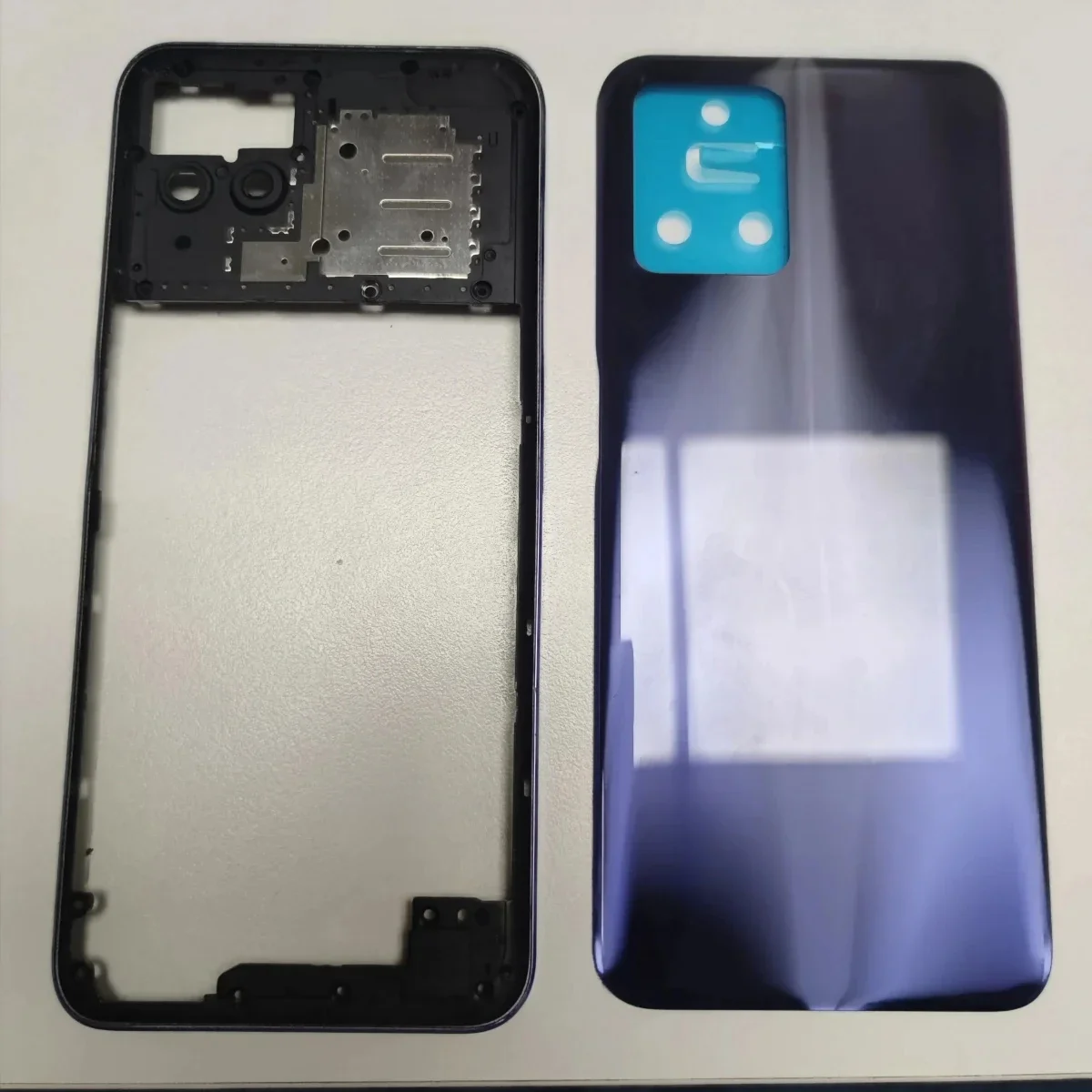 

For Realme 8i RMX3151 Phone Housing Middle Frame+backshell Back Cover Case Panel Lid Rear Door Repair Parts