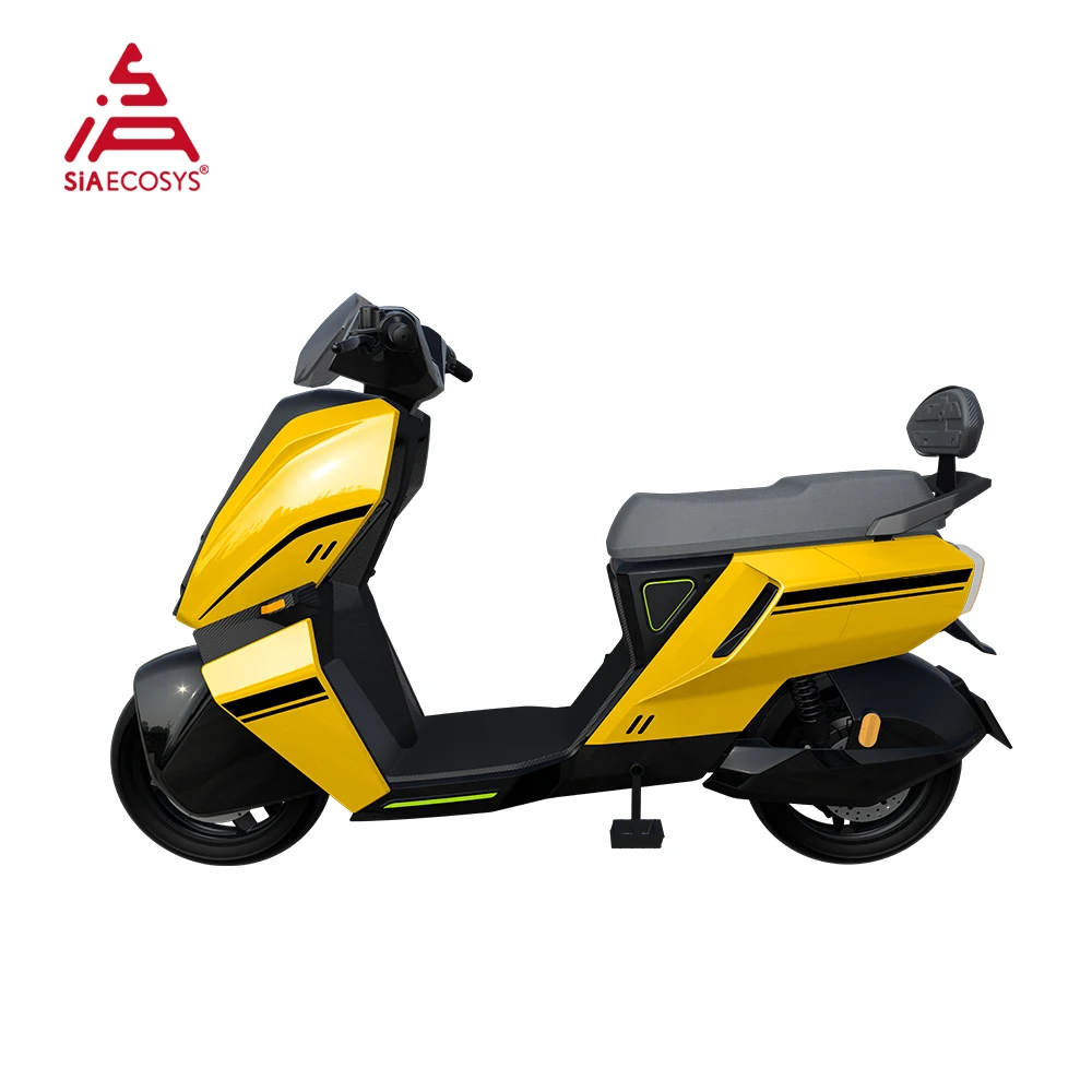 SiAECOSYS S-Bumblebee 900W Rated 45KPH Max E-Motorcycle High Range Motorcycle with Hydraulic Disc Brake  and 60V 24Ah Battery