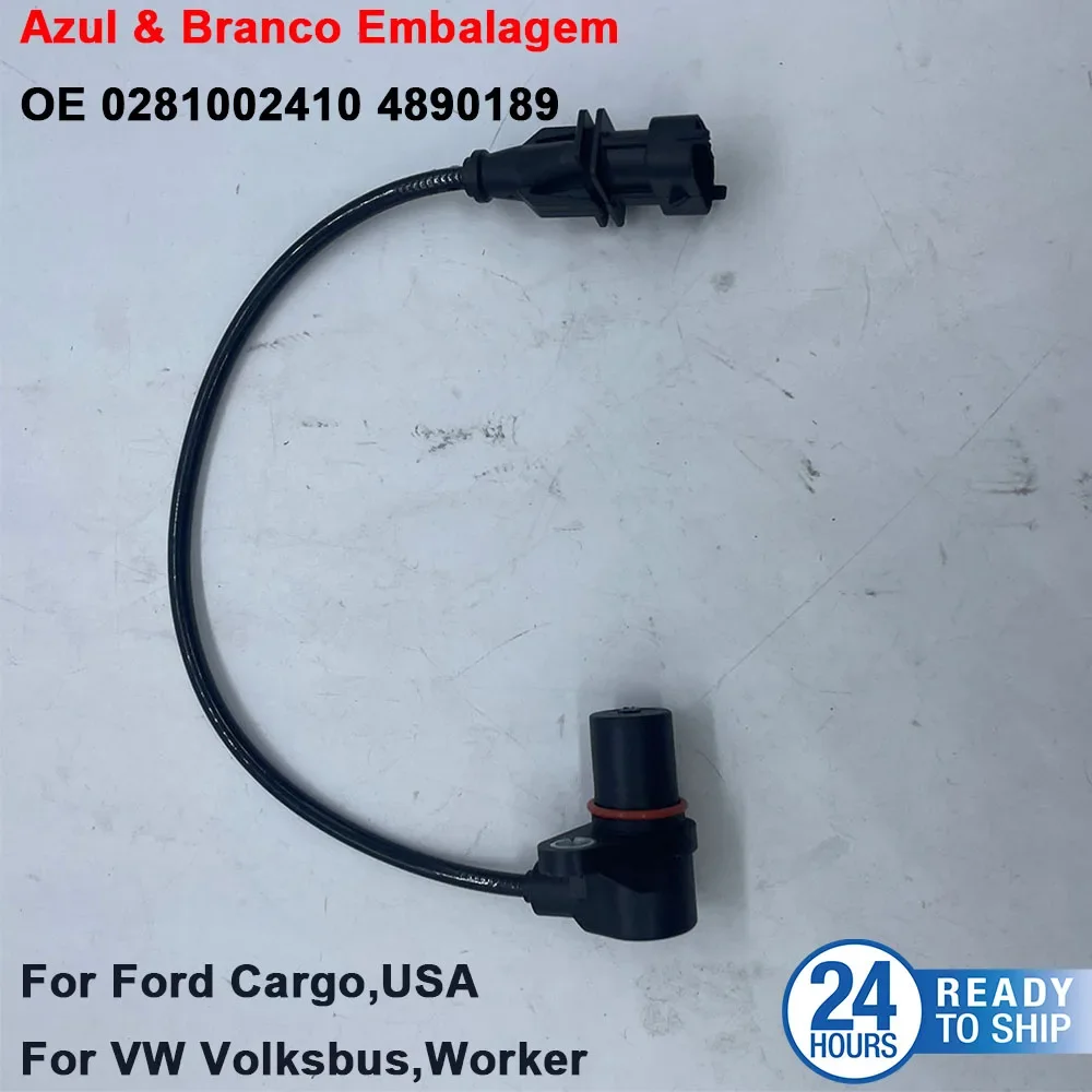 0281002410 4890189 Crankshaft Position Sensor BG5X6C315BA 2R0906433 For C-ummins V-W Worker F-ORD