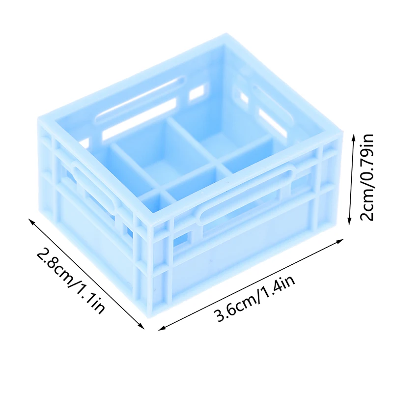 Cesta en miniatura para casa de muñecas 1:12, cesta de almacenamiento de bebidas, modelo de cesta de cerveza/café, decoración de cocina, accesorios para casa de muñecas de juguete