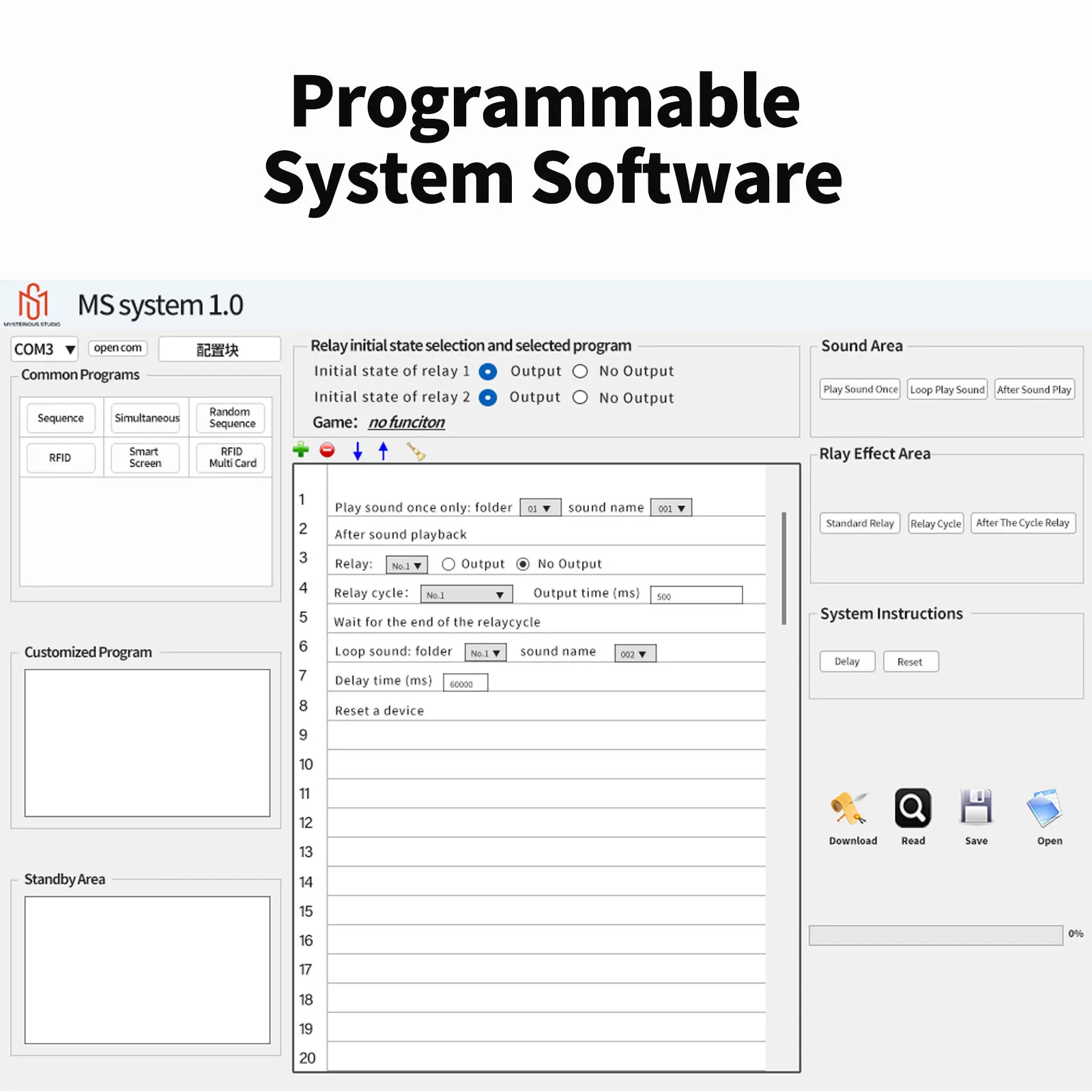 อุปกรณ์ประกอบฉากห้องหลบหนี Programmable Controller แผงวงจรเดี่ยว 12 พอร์ตพร้อมปลอกป้องกันสําหรับเกมหลบหนีในชีวิตจริง