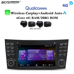 12G+256G Carplay Auto Android 13.0 IPS LTE Car DVD Player GPS WIFI Bluetooth RDS Radio For Benz W211 W463 W219 W209 2004-2011