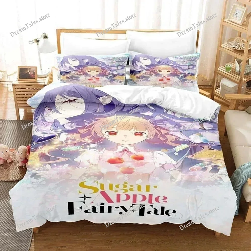 

3D Print Anime Sugar Apple Fairy Tale Bedding Set Single Twin Full Queen King Size Bed Set Adult Kid Bedroom Duvet cover Sets