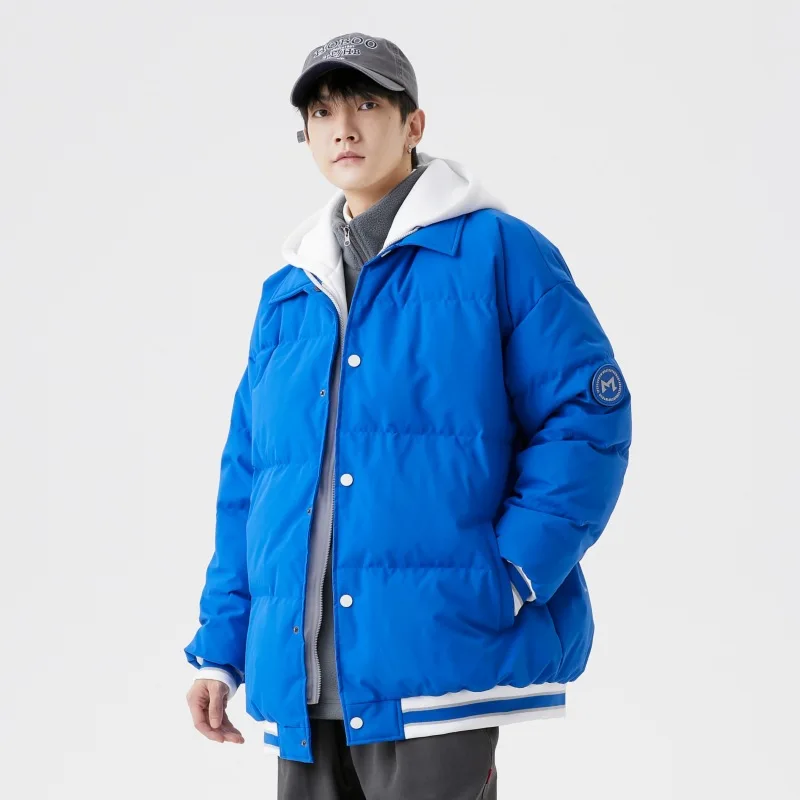 Winter Down Jacket 85% Duck Down Long Cotton Jacket Warm Men's Cotton Clothing Outdoor Hiking Wear