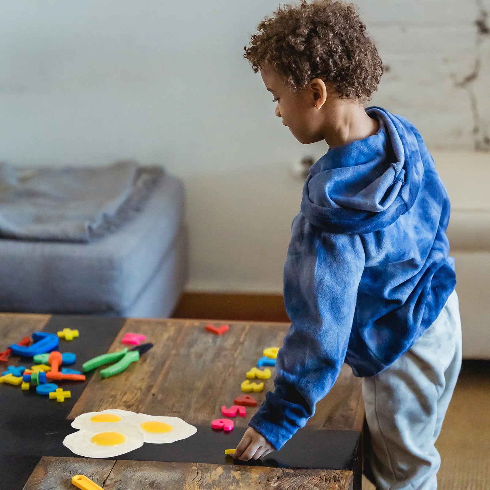 3 uds. De juguetes antiestrés en forma de estrés para niños y adultos, juguetes de descompresión fritos divertidos, juguetes novedosos