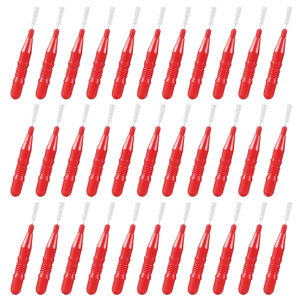 

50 Pcs Dental Floss Interdental Brush Doggy Tooth Clean Oral Care Parts Doctor's Picks Small Cleaning Red for Gum Brushes