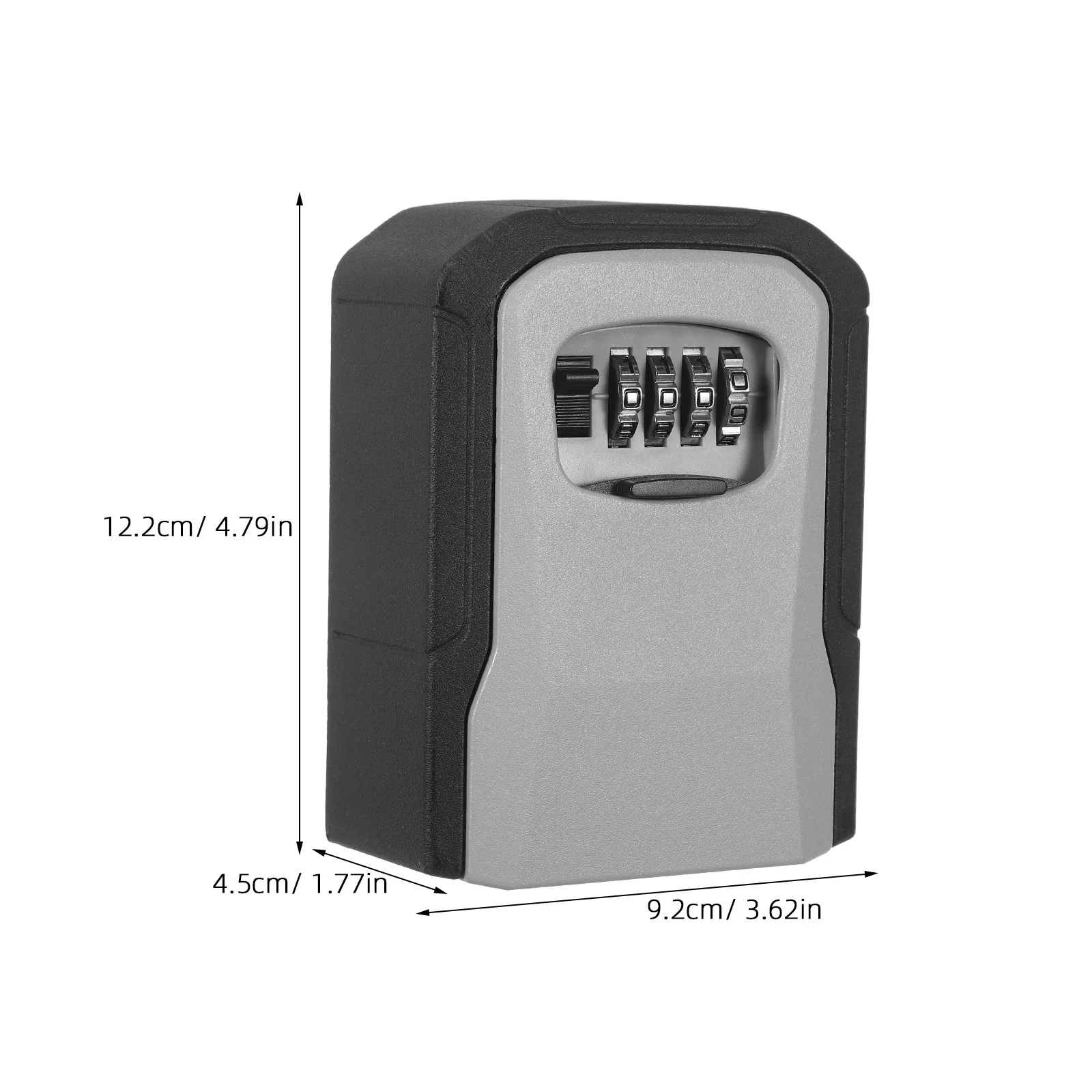 Lockbox for Keys Aluminum Alloy Weatherproof Combination Lock Box Portable Outdoor Key Safe Security Organizer for Rental Home