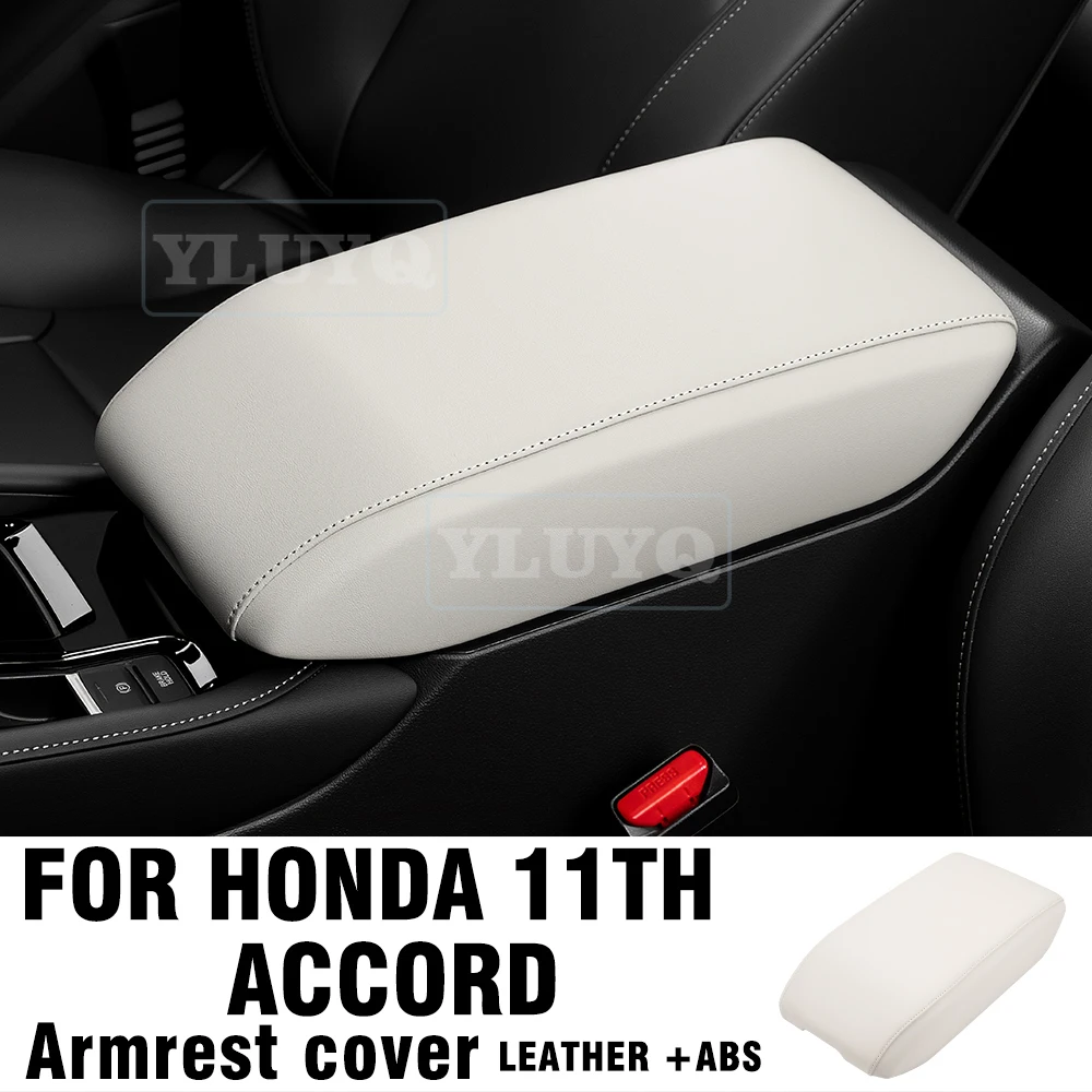 

For Honda 11th Accord Armrest Box Cover Leather Protective Case ABS Scratch-Resistant Wear-Resistant Mat Car Accessories