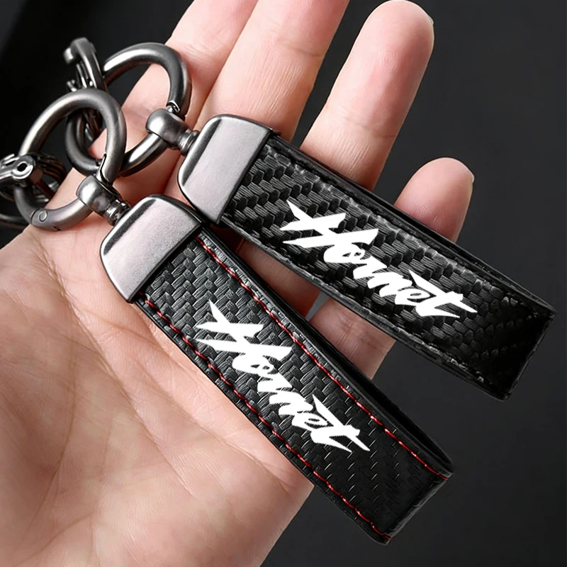 

Motorcycle Accessories For HONDA CB600F CB600 CB599 CB900F Hornet High-Grade Leather Keychain Holder Keyring