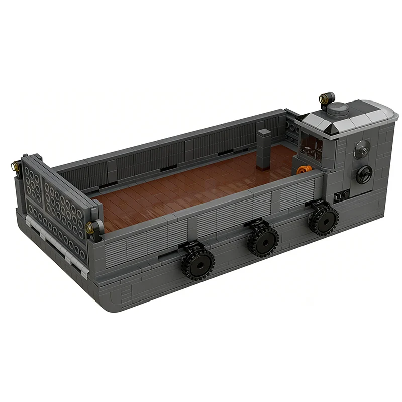 Popular Game Model MOC Building Bricks Barge Landing Craft Modular Technology Gifts Holiday Assemble Children Toys Suit