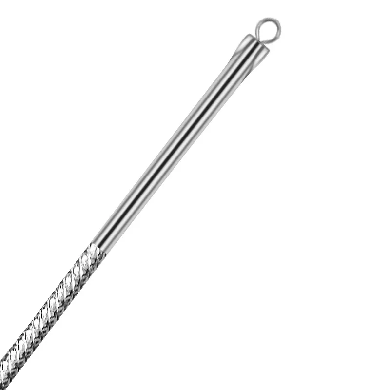 Extracteur de comédons de points noirs en acier inoxydable, dissolvant de imperfections d'acné, soins de la peau du visage, nettoyeur de pores, aiguilles, outils pour enlever