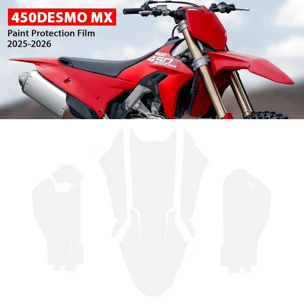 

Desmo 450 MX PPF Motorcycle TPU Paint Protection Film Self-Healing Anti-Scratch UV Resistant For DUCATI 450DESMO MX 2025