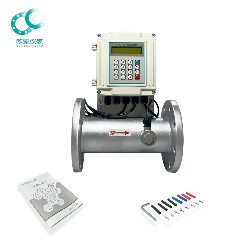 Split Type Clamp-On Ultrasonic Flowmeter For Water Fluid Accuracy 1% DN15-DN1200 Plastic Material OEM Available OCMS