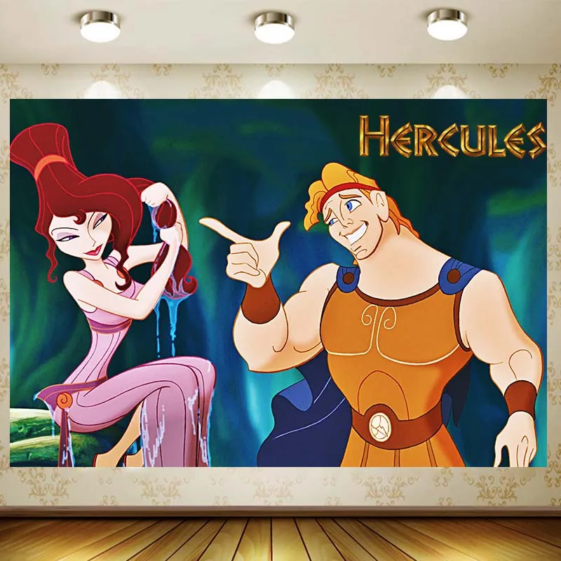 Hercules Happy Birthday Party Supply sfondo Kid Favor Supernatural Power Wall Decor Baby Shower sfondo decorazione regalo per ragazzo