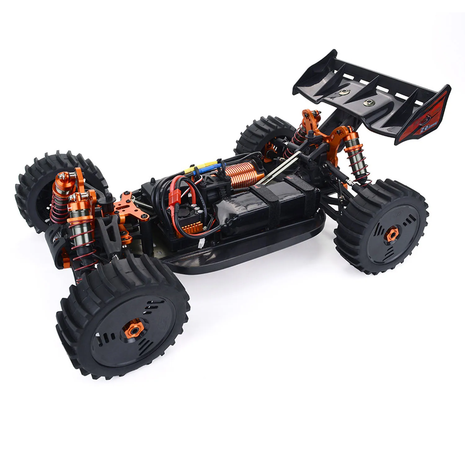 

100 км/ч ZD Racing 1/8 Высокоскоростной радиоуправляемый багги 9020 V3 4X4 Электрический пульт дистанционного управления Внедорожник Готовый к бегу металлический амортизатор