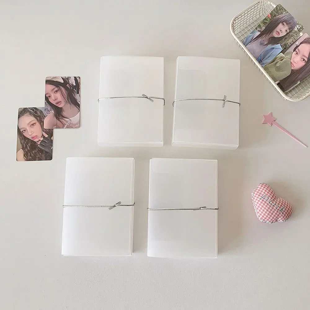 

Матовый прозрачный корейский держатель для фотокарт Idol фотокарта фото ID фоторамка в корейском стиле простой