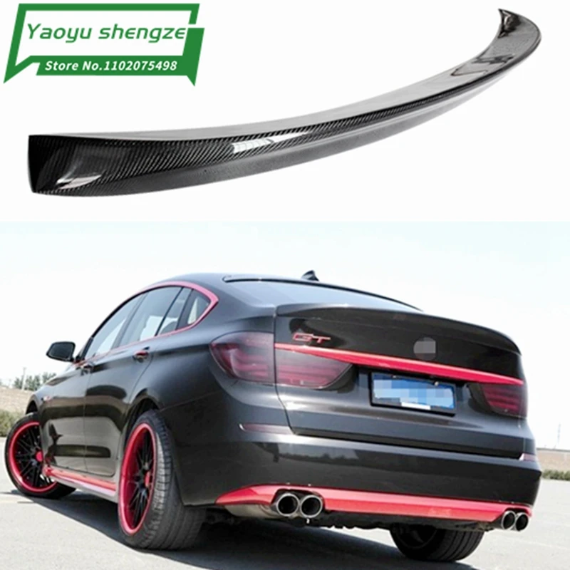 AC Style Rear Wing Spoiler For BMW 5 SERIES GT Gran Turismo Carbon Fiber F07 535i 550i 520d 530d 535d 2010 2015 2017 - UP