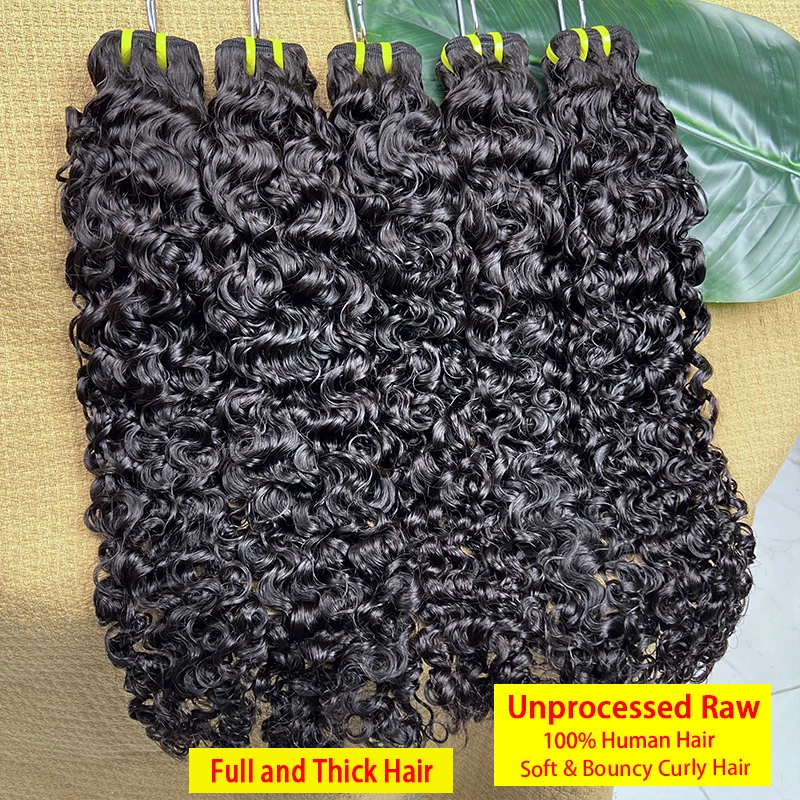 

Unprocessed Raw Burmese Curly Hair Bundles Vietnamese 100% Original Human Hair 3C4A Curly Hair Extensions Full Head 15A Grade