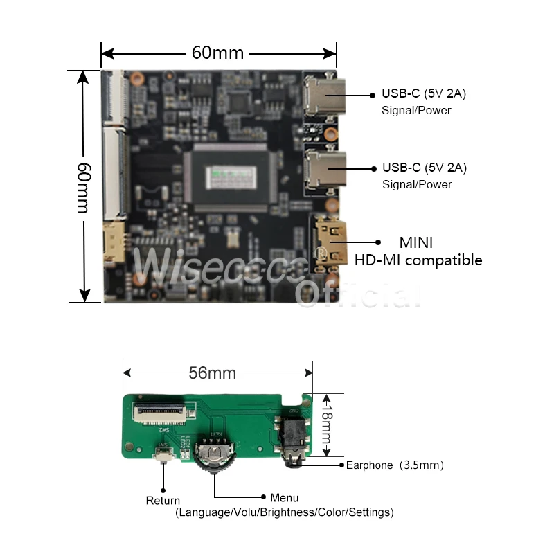 Imagem -06 - Wisecoco-placa de Controle Automotiva Ultra Larga Ips Lcd tipo c Barra Esticada 2k Tela Secundária pc 2400x900 123