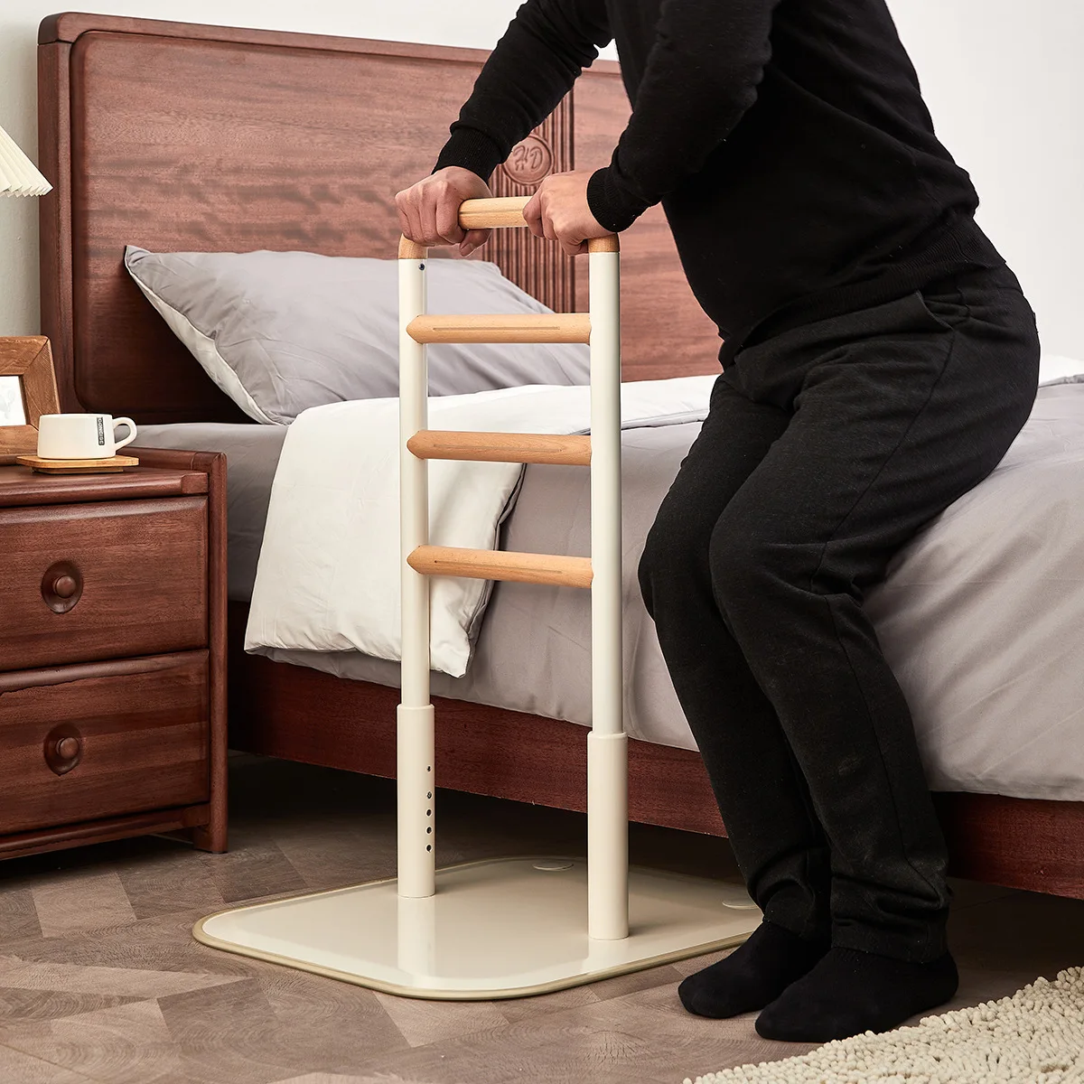 bedside handrails, railing get-up aids, bathroom handrails get-up boosters