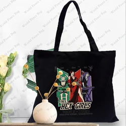 1-częściowa torba na ramię Hex Girls Tour Pattern Tote Bag Canvas Shoulder Bag For Travel Daily Commute Damska torba na zakupy wielokrotnego użytku