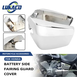 Chrome Motorcycle Left Right Battery Side Fairing Covers Guard For Honda Shadow ACE Aero Spirit VT 400 750 VT400 VT750 2004-2013