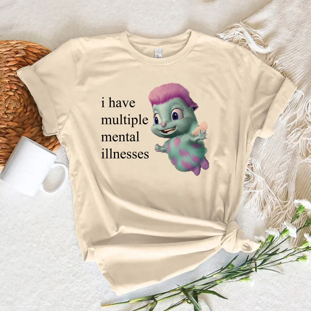 Bibble t-shirts women funny tshirt female y2k clothes