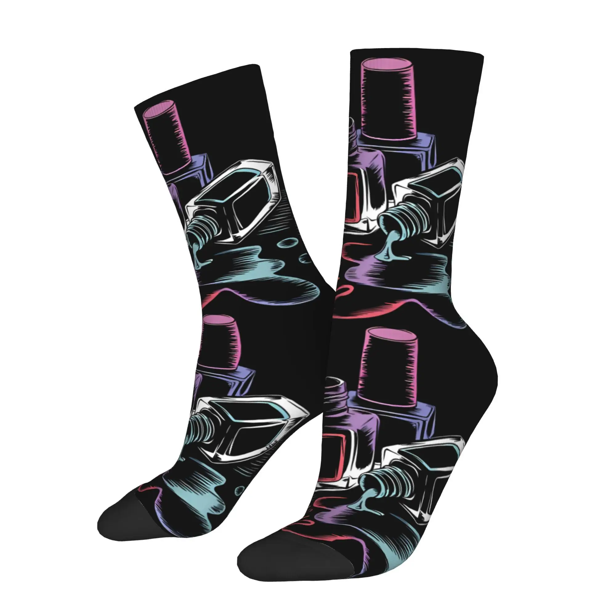 

Nail Manicure Manicurist Nail Polish Sock Printed Man Polyester Fashion