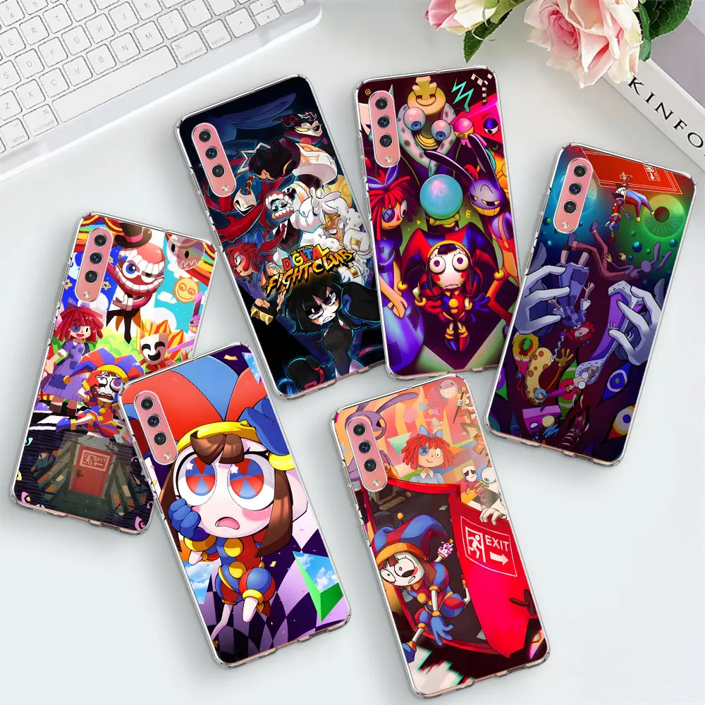 Pomni Amazing Digital Circus Case for Samsung Galaxy A70 A70s A10s A03s A20e A50 A50s A04s A10 A20s A6 A7 A8 Clear Soft Cover